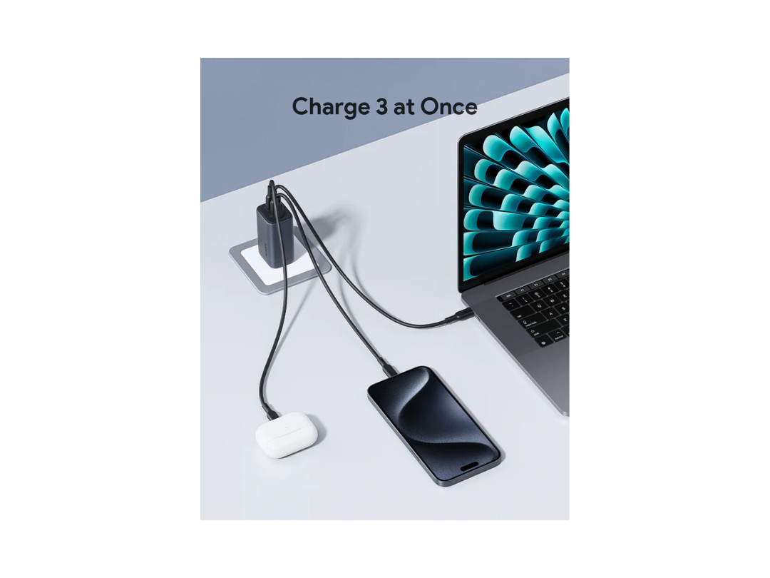 Buy Aukey PA-B6U 67W UFCS 3-Port Wall Charger Fast Multi-Device Charger in Qatar Buy Aukey PA-B6U 67W UFCS 3-Port Wall Charger Fast Multi-Device Charger in Qatar